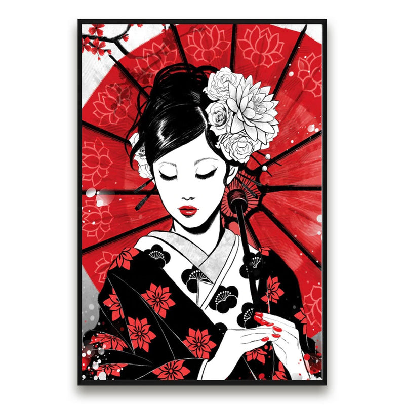 Japanese painting Japanese woman